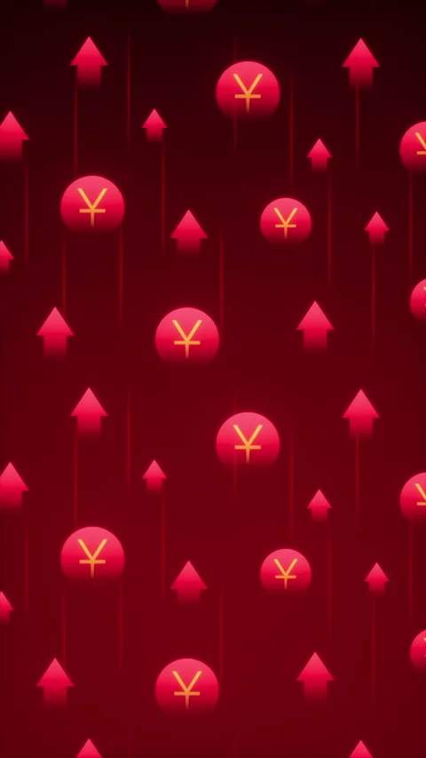 Yuan Growth Animation | Background Loop Stock Footage 312889095