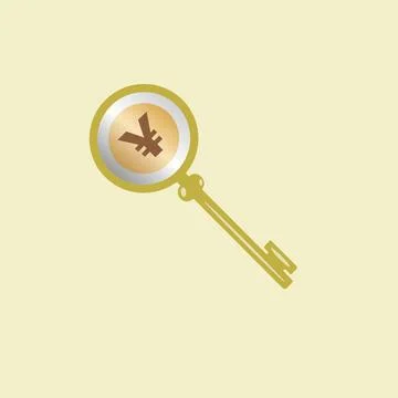 Yuan key Stock Illustration