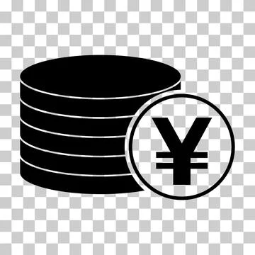 Yuan stack coin, flat icon money design, cash sign vector illustration 스톡 일러스트