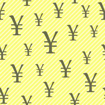 Yuan, Yen Illustrazione stock