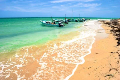 Yucatan peninsula beach Stock Photos