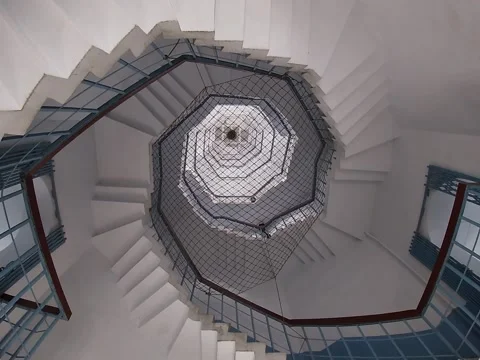 Yuchi, Taiwan – 2019, Dec 30: Interior of Ci En Pagoda Stock Footage 343473200