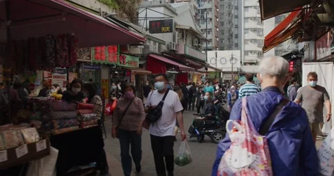Yuen Long, Hong Kong 19 March 2021: City in Hong Kong Video stock 151981253