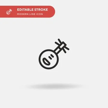 Yueqin Simple vector icon. Illustration symbol design template for web mobile Stockillustratie