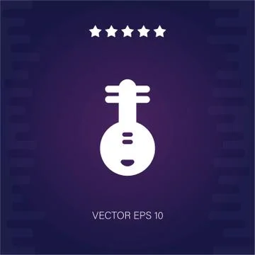 Yueqin vector icon Stock Illustration