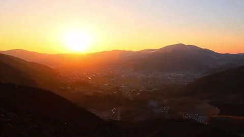 Yufuin at Dusk and Night (Yufuin, Yufu City, Oita Prefecture) Stock Footage 338004832