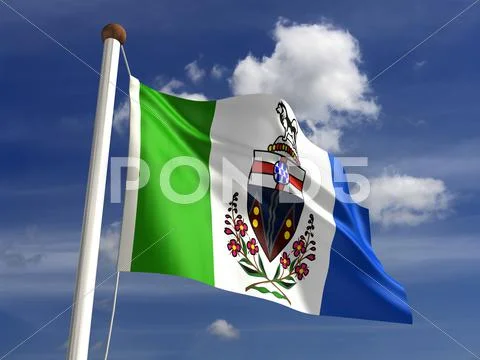 Yukon flag canada Stock Photos