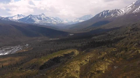 Yukon Mountains Stock Footage 109034194