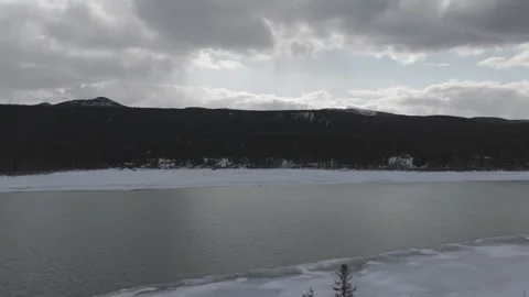 Yukon River cinematic flight Video stock 306516186