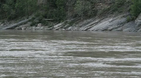 Yukon River Dawson raft Canada recreation P HD 1421 Stock Footage 11152382