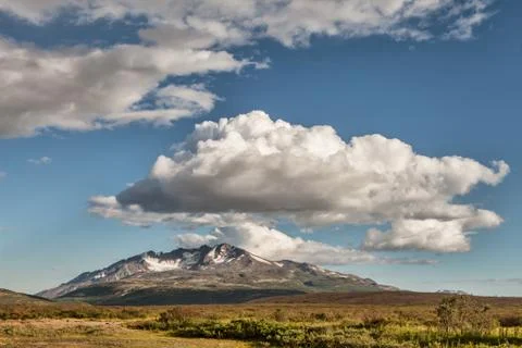 Yukon scenery with clouds. Stock Photos