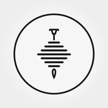 Yula. Icon. Vector. Editable Thin line. Universal Stock Illustration