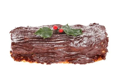 Yule log Stock Photos