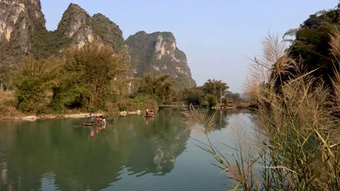 Yulong River Landscape Stock Footage 171368966