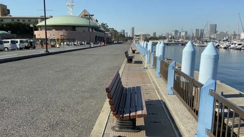 Yumenoshima marina Stock Footage 148032187
