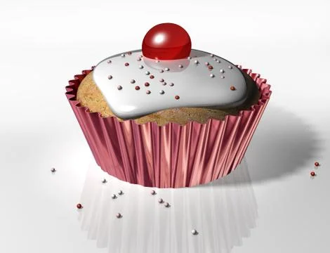 Yummy cupcake Stock Illustration