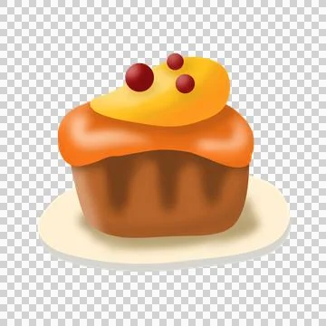 Yummy cupcake Stock Illustration