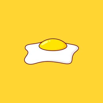 Yummy Egg Vector icon design illustration Stock Illustration