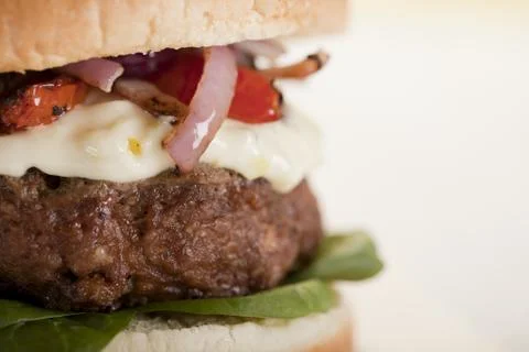 Yummy hamburger Stock Photos