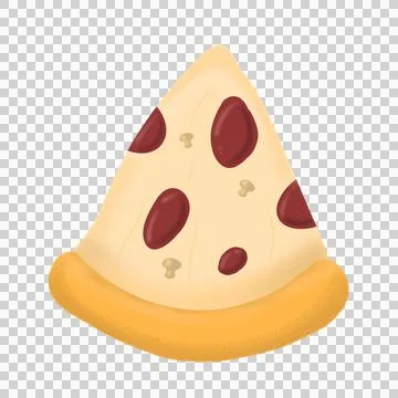 Yummy pizza Stock Illustration