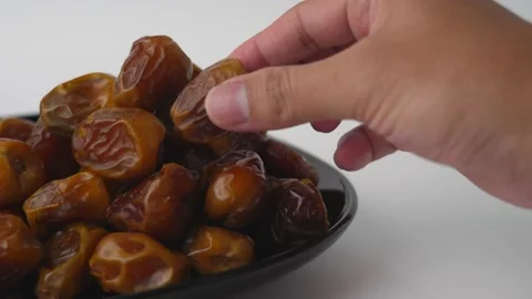 Yummy Sukkari dates Stock Footage 220862524