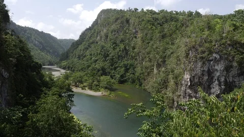 Yumuri river River view Baracoa Cuba Stock Footage 93501671