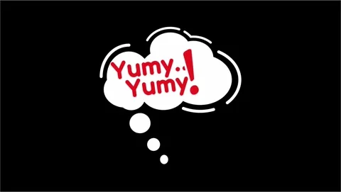 YUMY YUMY Speech dynamic quick thought bubble animation Stock Footage 286868278