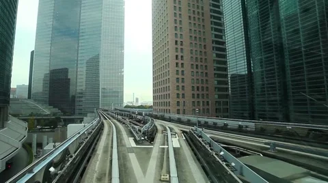 Yurikamome line Stock Footage 46105016