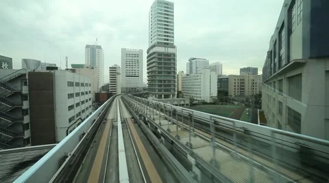 The Yurikamome line Stock Footage 46105136