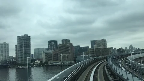 Yurikamome Line 스톡 동영상 90236577