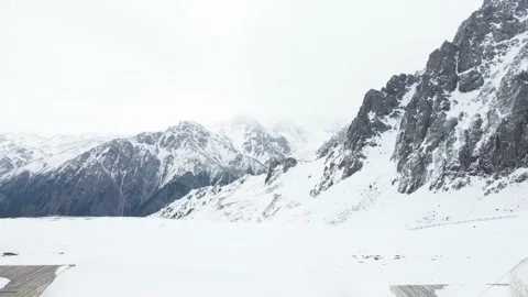 Yurt nomadic house hotel complex in Kazakhstan Mountains Stock Footage 194379555