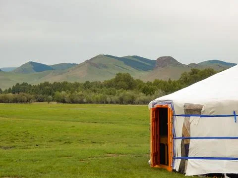 A Yurt, or Ger, in Mongolia Foto stock
