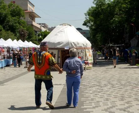 Yurt Foto stock