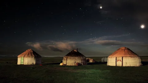 Yurta time lapse Stock Footage 61113200