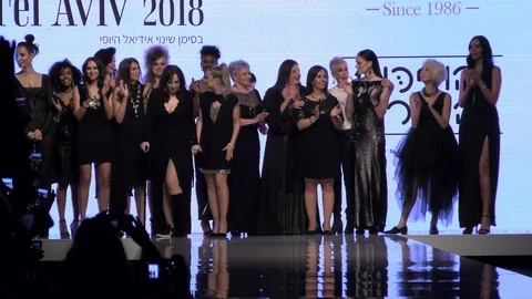Yvel and Turning the Table  present final catwalk Stock Footage 87184930