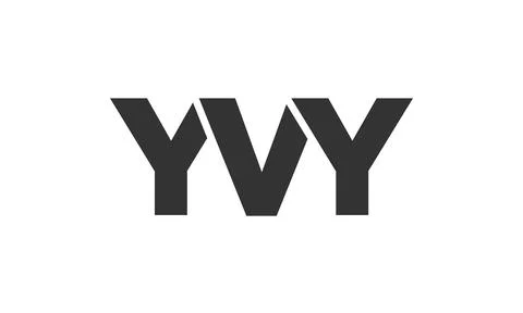 YVY logo design template with strong and modern bold text. Initial based ve.. Stock Illustration