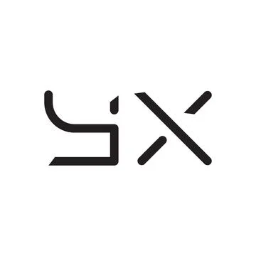 Yx initial letter vector logo icon 스톡 일러스트