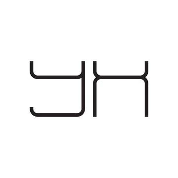 Yx initial letter vector logo icon Stock-Illustration