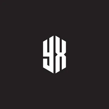 YX Logo monogram with hexagon shape style design template Stock Illustration