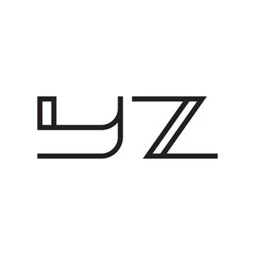 Yz initial letter vector logo icon 스톡 일러스트