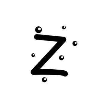 Z hand drawn alphabet  vector design template illustration 스톡 일러스트