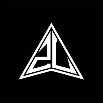 Z L initials in the form of a modern minimalist arrow. perfect for letters, g Stock Illustration