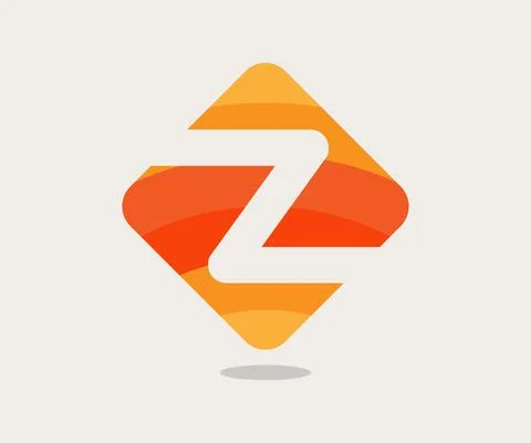 Z letter logo vector design, colorful Z flat icon abstract Illustrazione stock