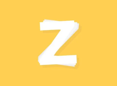 Z Letter vector font, modern layers design. Eps10 illustration Stock Illustration