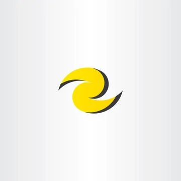 Z letter yellow vector logo z icon element Stock Illustration