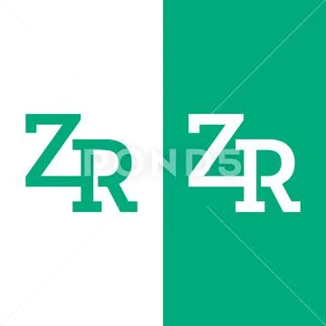 Z R Zr Rz Letter Monogram Initial Design Template Stock Illustration -  Download Image Now - Alphabet, Black Color, Business - iStock