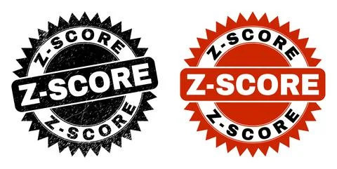 Z-SCORE Black Rosette Watermark with Unclean Texture Illustrazione stock
