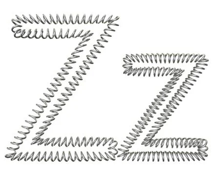 The "Z" of a spring Stock Illustration