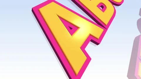 A TO Z VIDEO 3D EFFECT Stock Footage 192399305