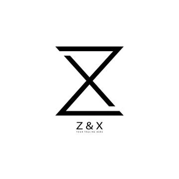 Z &amp; X LOGO Stock Illustration